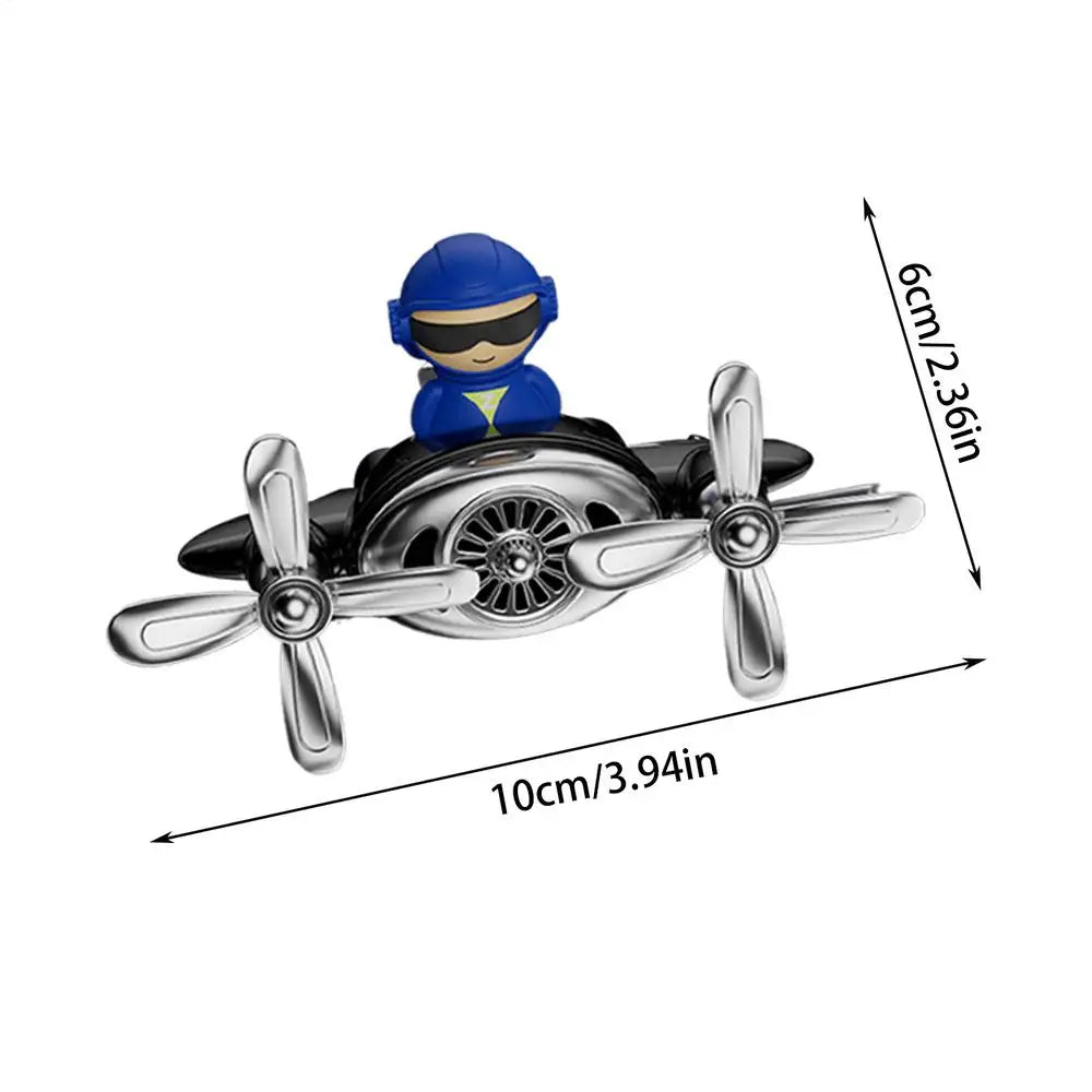 Car Air Freshener Odor Eliminator SUV Vent Clip Rotating Perfume Diffuser Pilot Shape Design Lasting Long Car Fragrance Diffuser