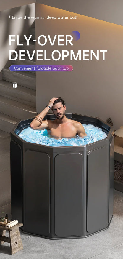 Portable Ice Bath Cold Bath Tub Ice Bath Tub for Athletes Cold Bath Plunge Tub Cold Plunge Bathtub for Shower