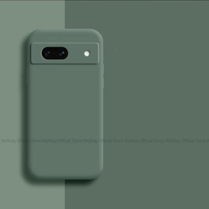 For Google Pixel 8A Case Google Pixel 8A 7A 6A 6 7 8 Pro Cover Cases Shockproof Liquid Silicone Phone Cover For Google Pixel 8A