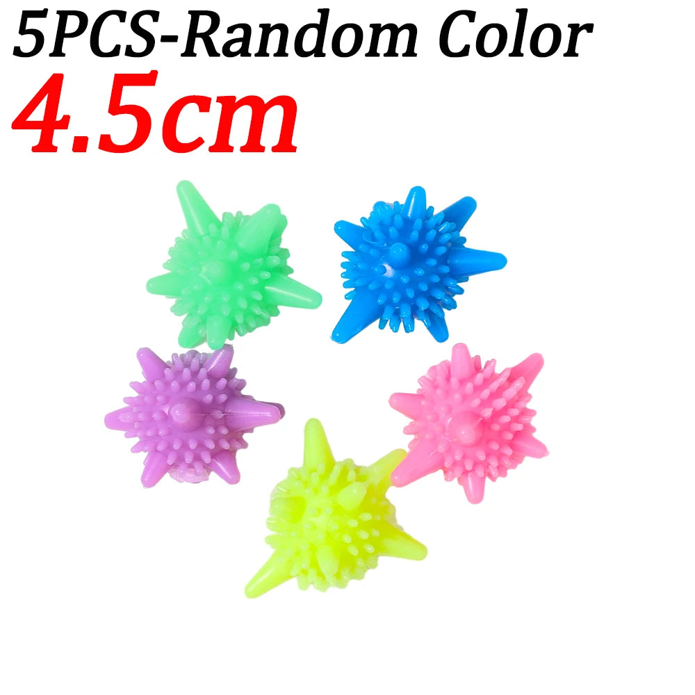 10/5/1PCS Reusable Laundry Ball for Washing Machine Lint Remover for Clothing PVC Solid Washing Anti-knot Clothes Dryer Balls