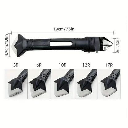 Silicone Caulking Tool 5 in 1 Multi-function Scraper Tool Grout and Caulk Removal Tool for Bathroom Kitchen Floor Window Sink