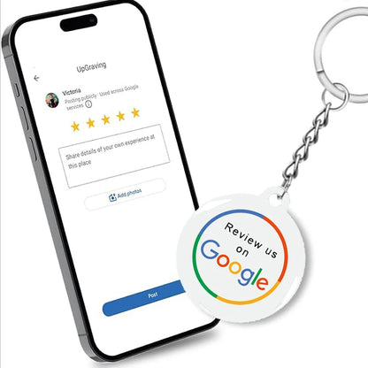 Smart Google Review Tap Keychain for Instant Customer Feedback for Direct Google Reviews
