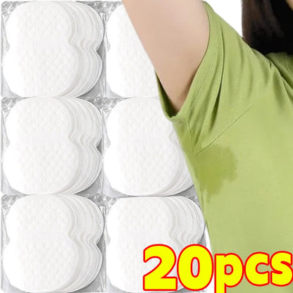 10/500Pcs Disposable Underarm Armpit Sweat Pads Sweat-absorbing Patch Summer Deodorants Non-woven Pads Breathable Ultra-thin