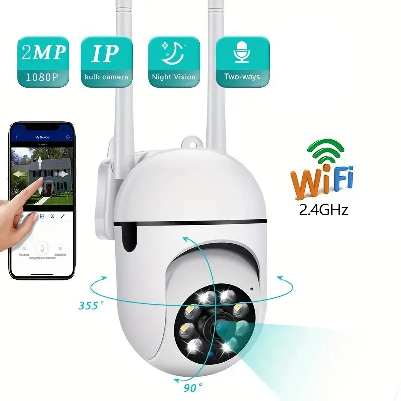 WiFi Camera Home PTZ IP Camera Color Night Audio Wireless Surveillance Camera Auto Tracking Security CCTV Camera