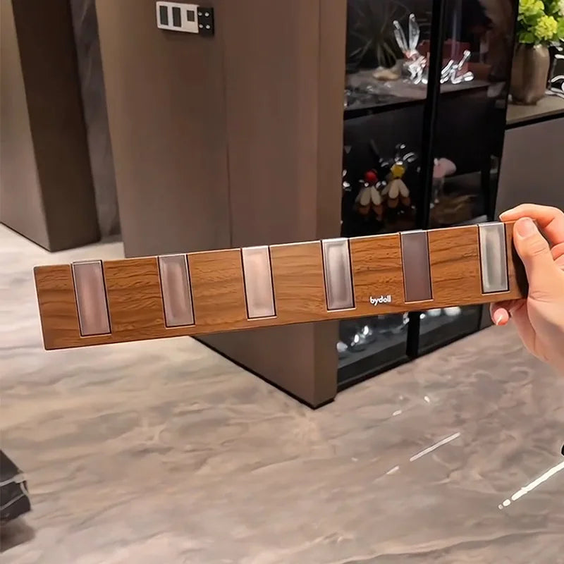 1Pc Row of Hooks, No Punching, Strong Load-bearing Door, Rear Hanger, Hat Rack, Used for Bedroom Door, Bathroom, Kitchen