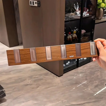 1Pc Row of Hooks, No Punching, Strong Load-bearing Door, Rear Hanger, Hat Rack, Used for Bedroom Door, Bathroom, Kitchen