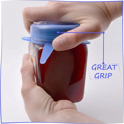Silicone Stretch Food Covers Kitchen Fresh-keeping Lids Food Caps Elastic Expandable Microwave Airtight Plastic Wrap