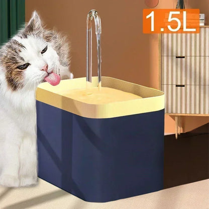 15L Ultra Quiet USB Pet Fountain with Built in Filter for Cats Dogs Auto Fill Water Dispenser Noise Free Hydration Bowl