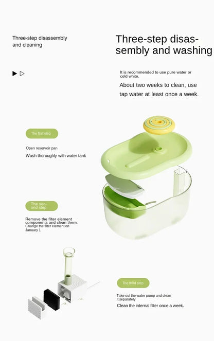 Pet Water Dispenser Cat Water Dispenser  Automatic Living Water  Smart Water Feeder  Constant Temperature Drinking Water