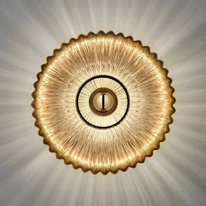 Nordic Glass Wall Lamp Retro Corrugated Design Suitable For Decorative Wall Lamps In Corridor Bedrooms Living Rooms Study Rooms