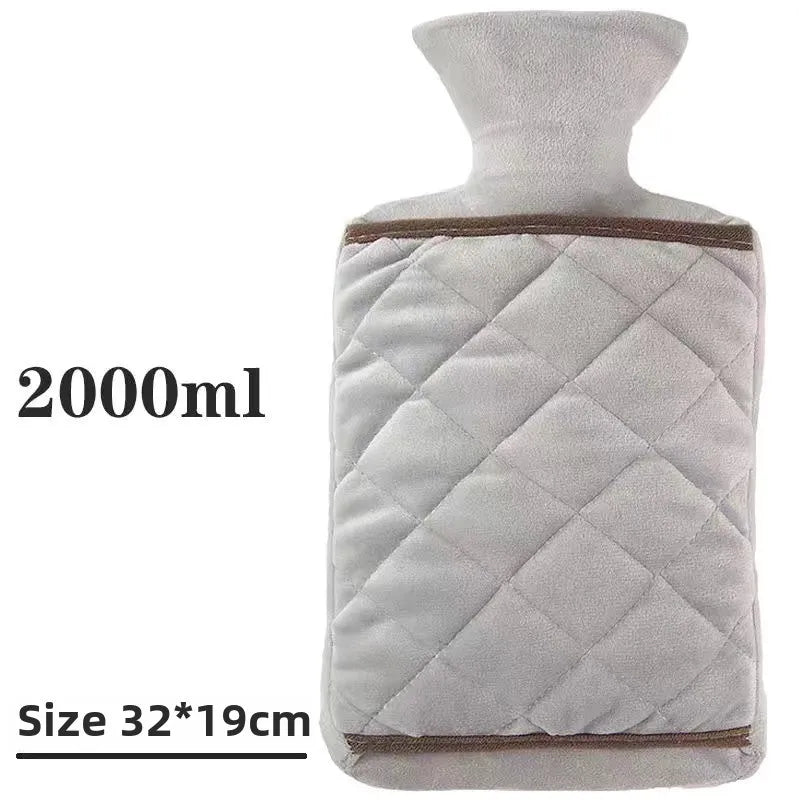 1PC Hot Water Bottle 1000ml Water Filled Winter Hot Water Bag Hand and Foot Thermos Hot Water Bottle Hot Water Accessories