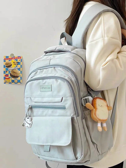 Japanese style Junior High School Large Capacity Backpack High School Student school bags Simple and Versatile Laptop Backpacks