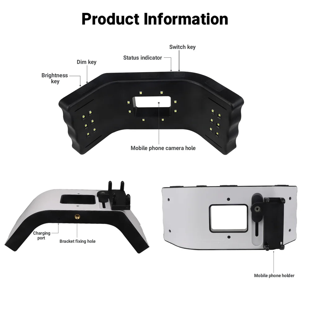 Dental Flash Light Photography Equipment Dentistry LED Oral Filling Light for Dentist Lighting Dental Photo Fill light