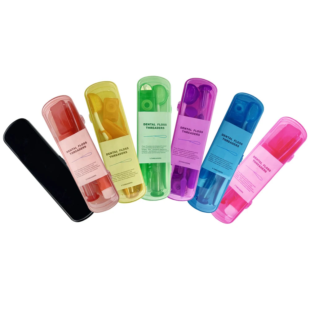 Dental Oral Care Tool Kit Orthodontic Teeth Cleaning Whitening Tool Portable Interdental Brush Foldable Dental Mirror Toothbrush