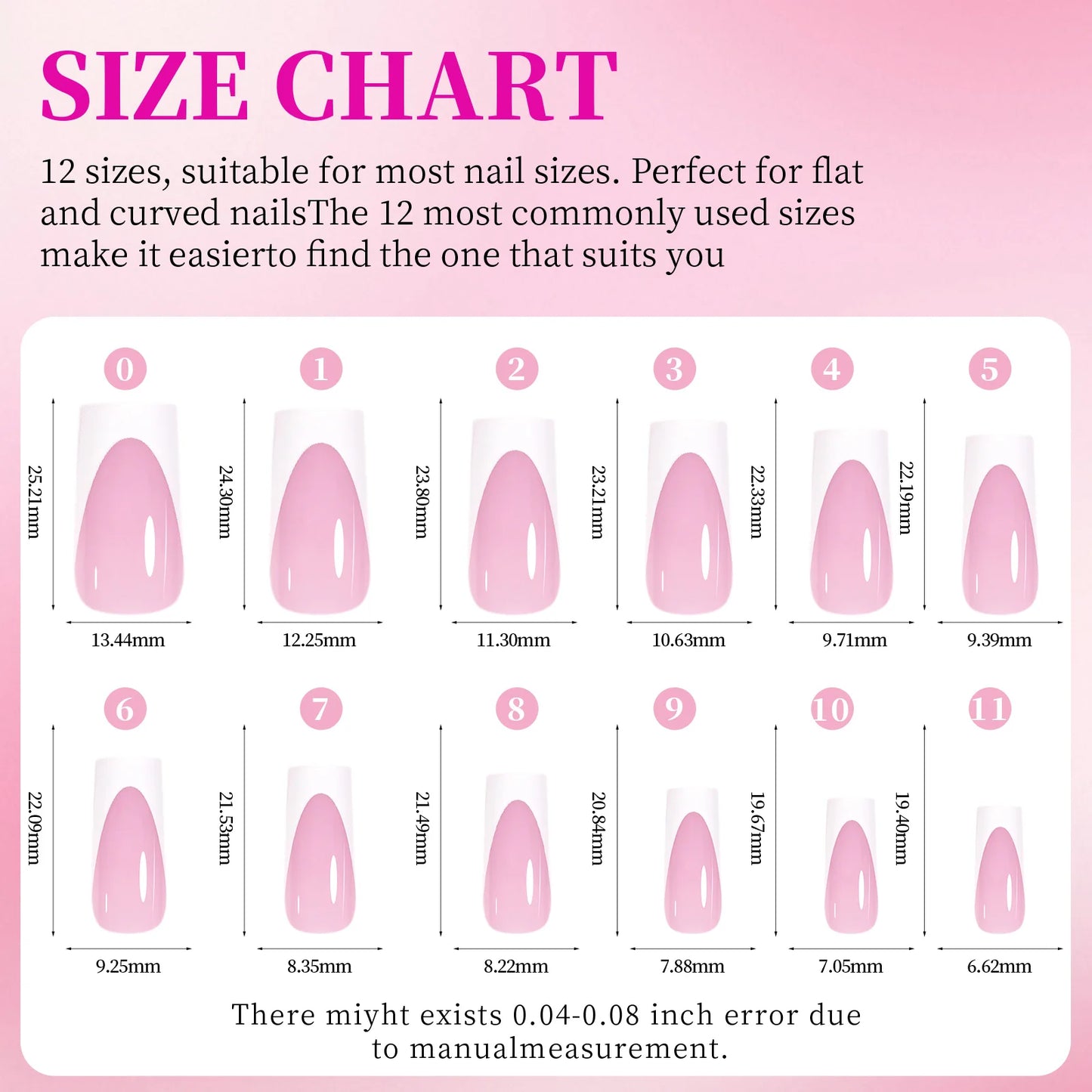144pcs French hand and foot wear nail set summer short square shiny false toenail acrylic full coverage suitable for nail salon