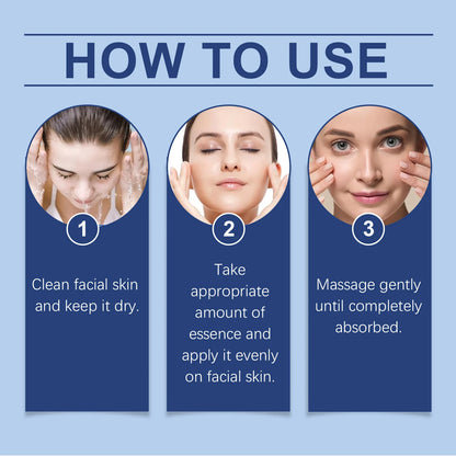 Hyaluronic Acid Serum Shrink Pores Fade Fine Lines Remove Dark Spot Improve Dry Moisturizing Lightening Repairing Facial Essence