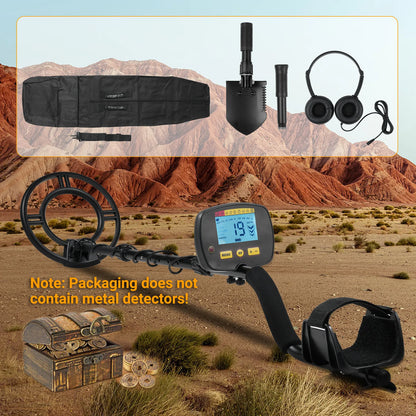 Metal Detector Accessories Includes Headphones for Metal Detecting Collapsible Shovel and Metal Detection Bag for Beach Planting
