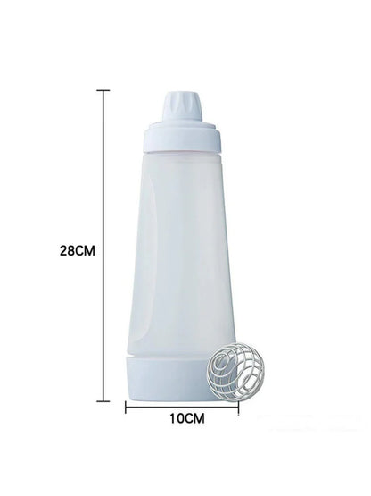 Pancake Batter Bottle Battler Mixer With Blender Ball Wire Whisk For Restaurant Baking Pancakes Cupcakes Muffins Crepes And More