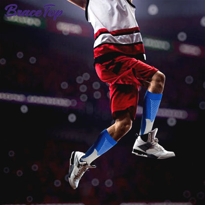 BraceTop 1 Pair Sports Stockings Compression Golf Sport Socks Medical Nursing Stockings Prevent Varicose Veins Socks Rugby Socks