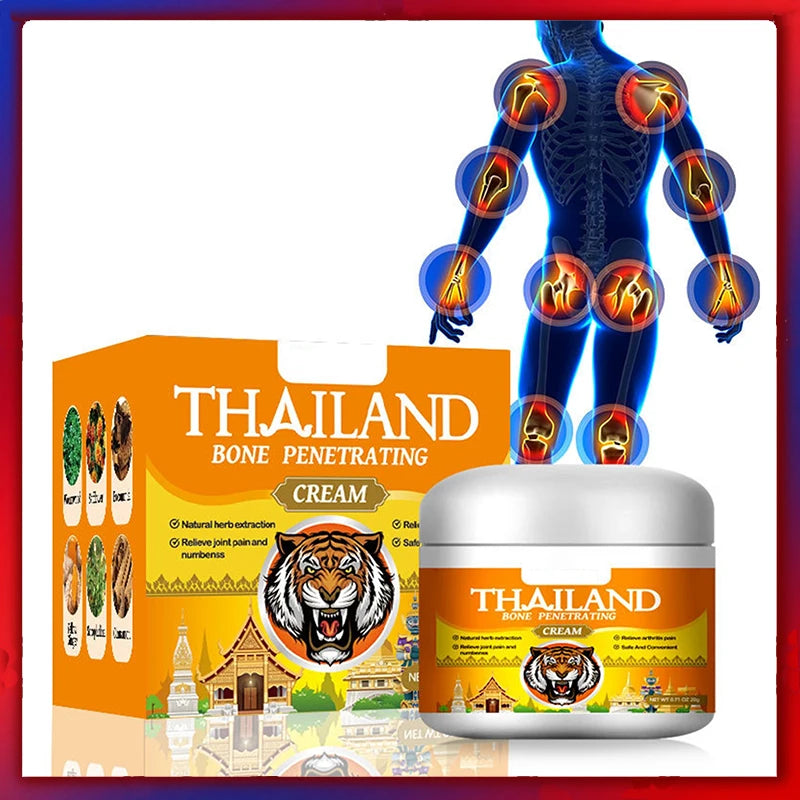 Thai Bone Balm Tiger Cream Relieve Waist Spine Joint Knee Pain Meniscus Injury Treatment Health Massage Personal Health Care
