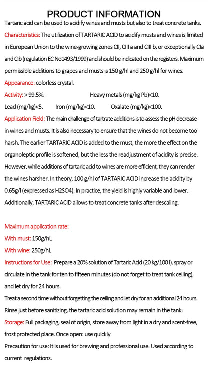 Brewing Grape Ingredients Fermentation Wine & Beer Design Storage Container distiller bentonite tannin