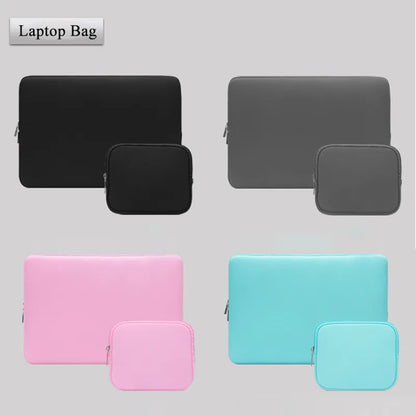 Portable Laptop Bags 6-15.6Inch Laptop Sleeve Bag Soft Notebook Case for Macbook Dell Pouch Skin Cover Travel Business Briefcase