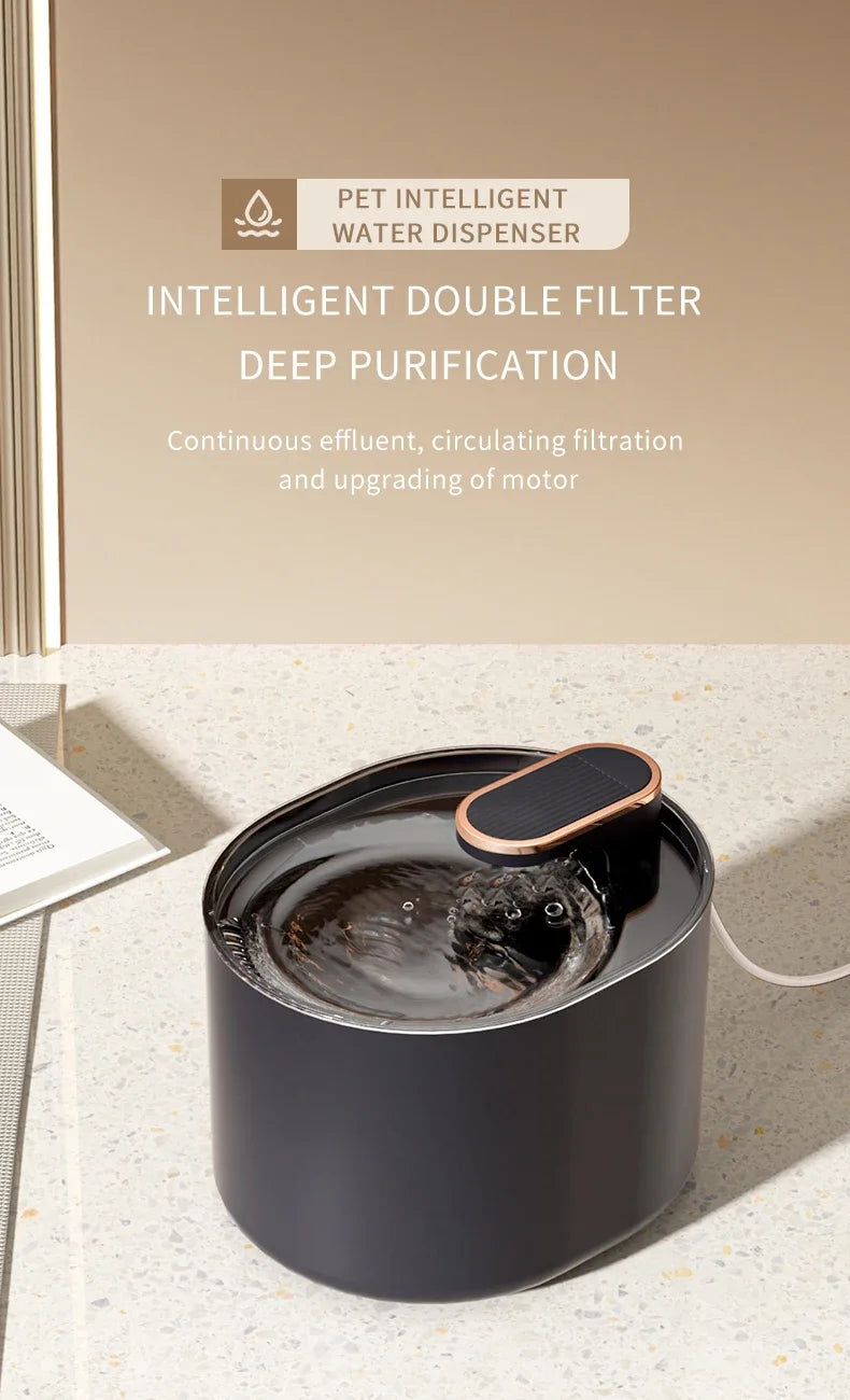 Pet Cat Water Fountain Automatic Cat Drinking Fountain USB Charge Electric Feeder Pet Water Dispenser for Cat Supplies