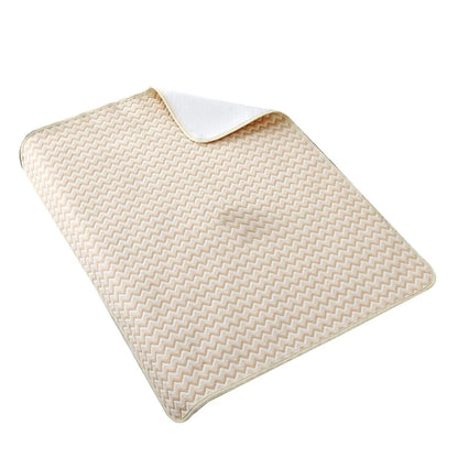 4Layer Waterproof Baby Diapering Changing Pad 70*50cm Ripple Pattern Crib Urine Mats Reusable Infant Toddler Bedding Accessories