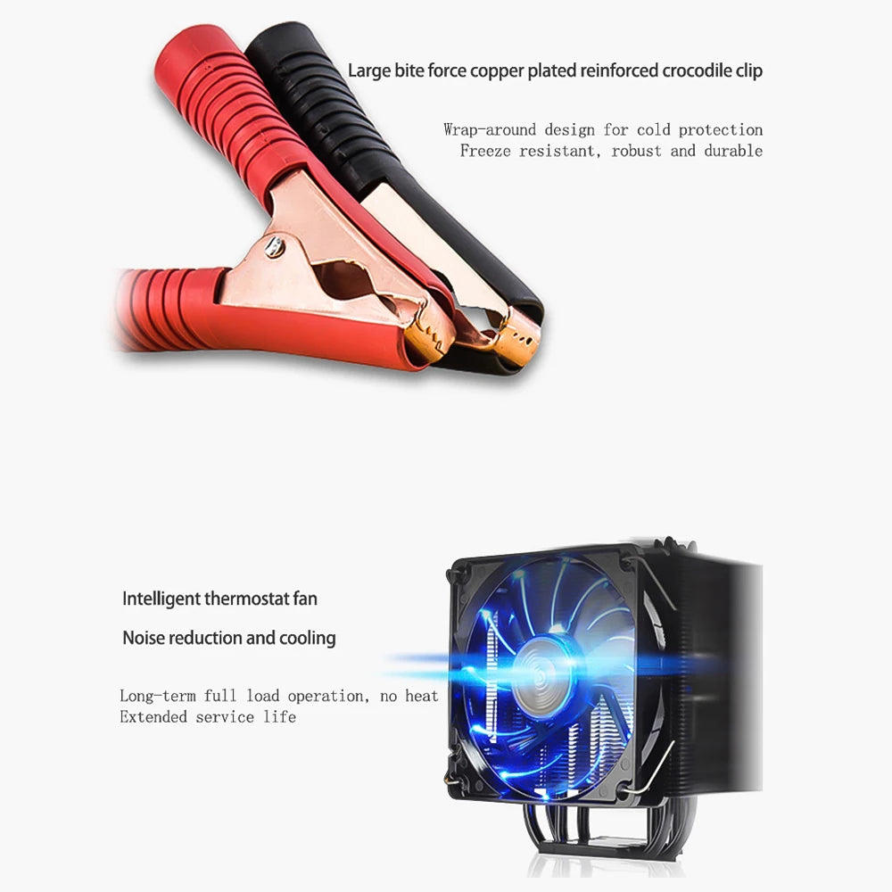 Metal Car Battery Charger 12V24V 400W Full Automatic Car Battery Charger Repair Battery Charger High Power Fast Charger