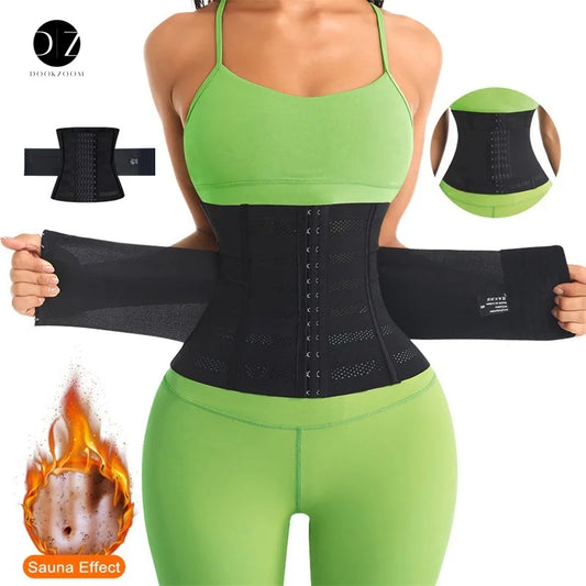Shapewear Women Corset Belts Waist Trainer Body Shaper Double Tummy Control Slimming Sheath Flat Belly Reductive