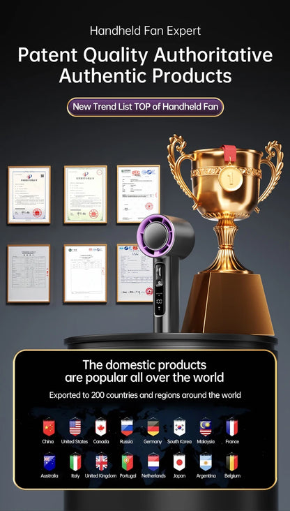 VGR 100 Speed High-speed Handheld Electric Fan with Flashlight USB Mini Portable Charging Small Fan Desktop Small Electric Fan