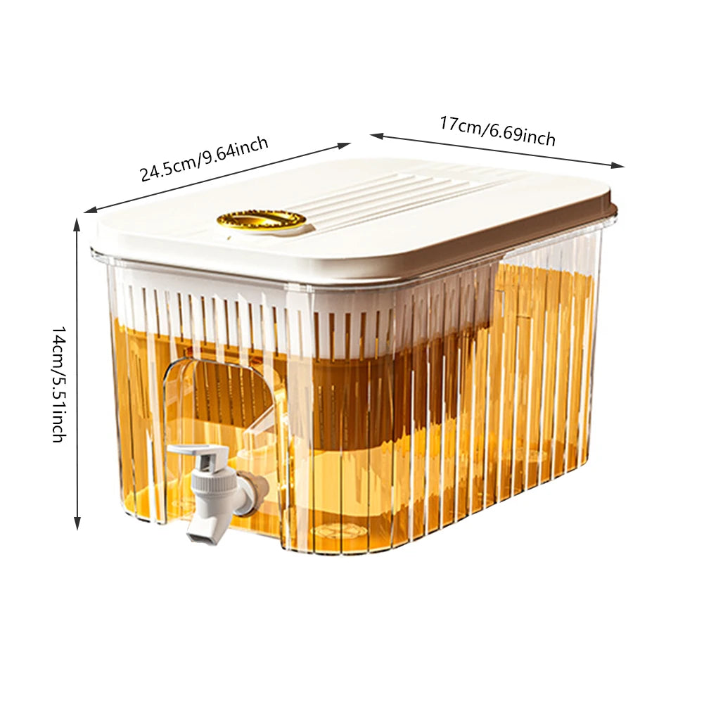 5L Jug Beverage Gallon Detachable Base Portable Juice Jug Cold Kettle with Faucet Water Dispenser Jug for Parties and Daily Use