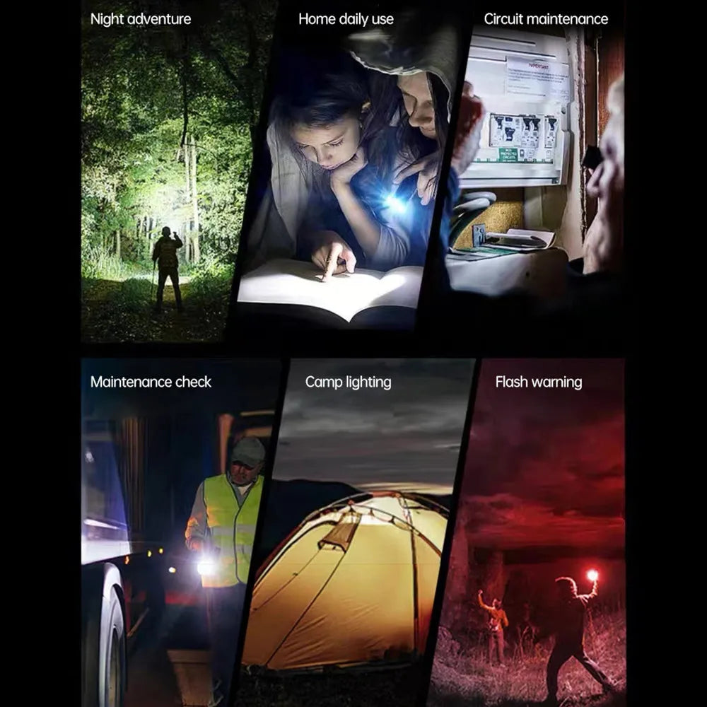 VGR 100 Speed High-speed Handheld Electric Fan with Flashlight USB Mini Portable Charging Small Fan Desktop Small Electric Fan