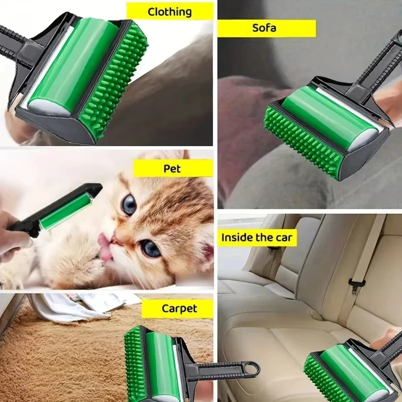 Reusable Sticky Pet Hair Remover Roller for Clothes Furniture Car Seats Washable Lint Roller Stick It Tool Home Car Office Use