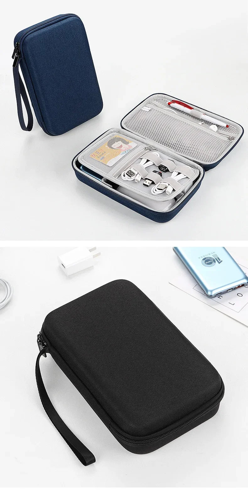 Large Capacity Travel Electronics Accessories Organizer Tablet Hard Disk Cable Portable Storage Bag EVA Airbag Travel Bags
