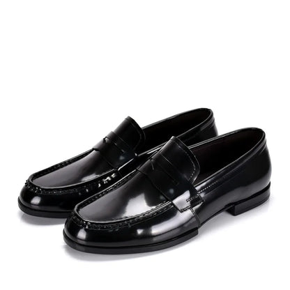 Luxury Slip On Dress Shoes Men Genuine Leather Italian Loafer Shoes For Men Black Patent Leather Formal Oxford Men Wedding Shoes
