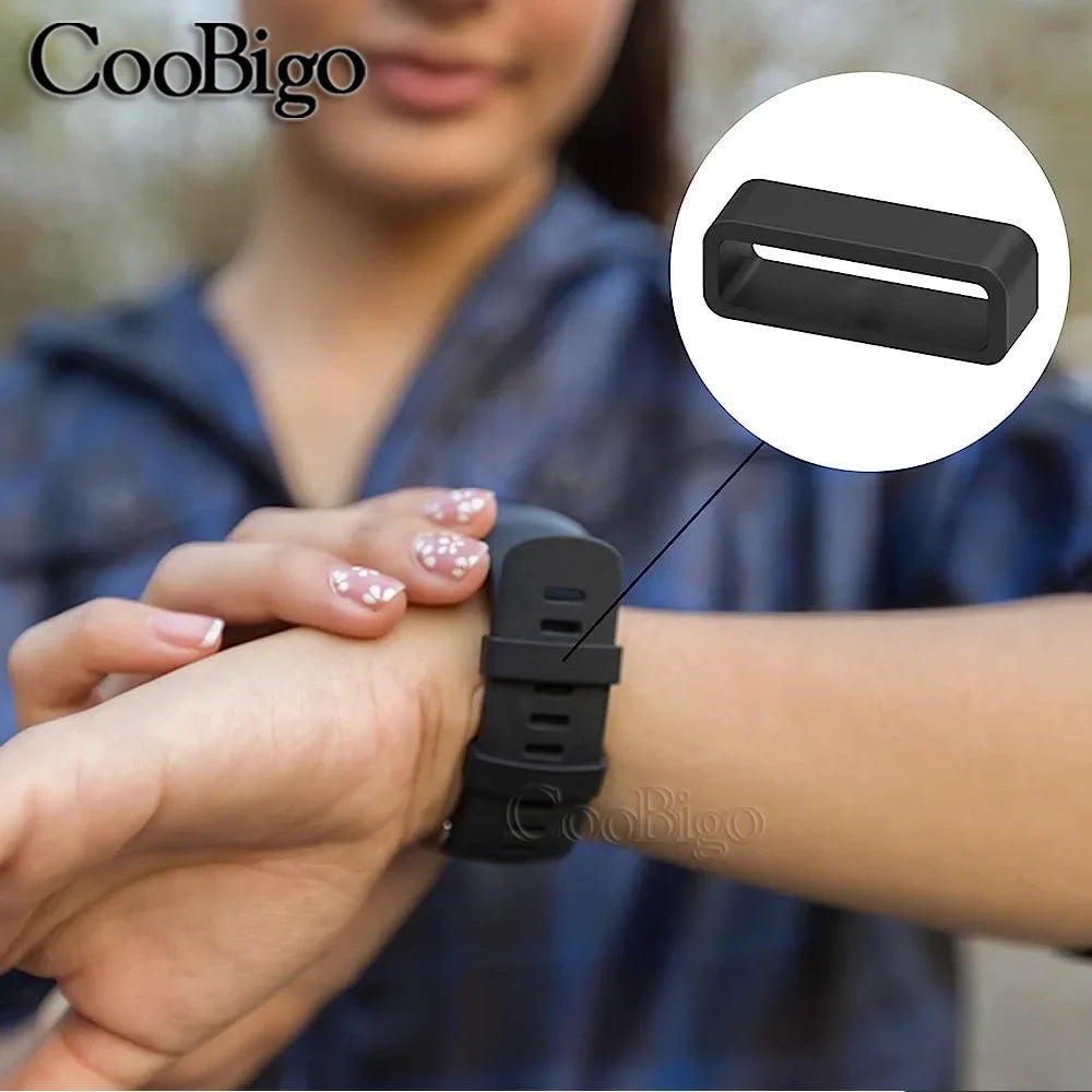 10pcs/pack Black Plastic Belt Loop Keeper Square Loop Buckles Belt Harness Backpack Straps