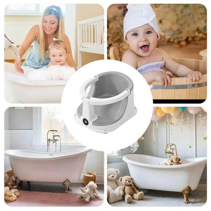 Bath Seats For Babies Sitting Up Baby Bath Tub Seat With Temperature Sensor Children Safety Shower Assistance Supplies For Home