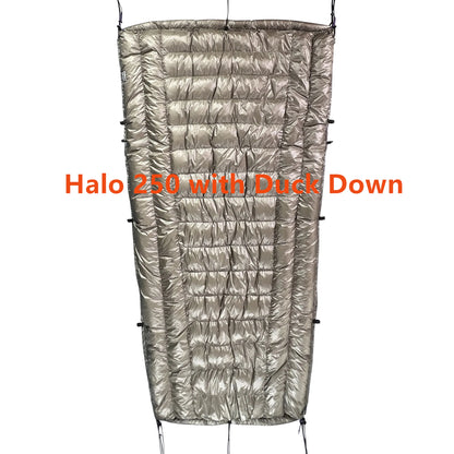 Jolmo Lander Hammock Down Under Quilt, Backpacking Down Quilts, Camping Down Sleeping Bag, 800fp, 3D Differential Cut, Halo250