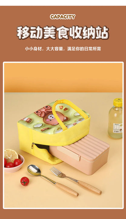 Food Storage bag Student lunchbag cool food bag for Children Food Container for Kids Schiool Thermal Lunch food Bag Mommy bag