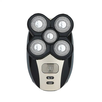 New Five Head Household Electric Hair Clipper, Bald Head, USB Charging, Large Capacity, Suitable for Facial Shaving