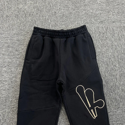 Jogging Streetwear Hoodies Trousers Set Centre Cee Tracksuit Men Clothing Y2k Cotton Sweatshirts Tops Pants Mens Clothes Black