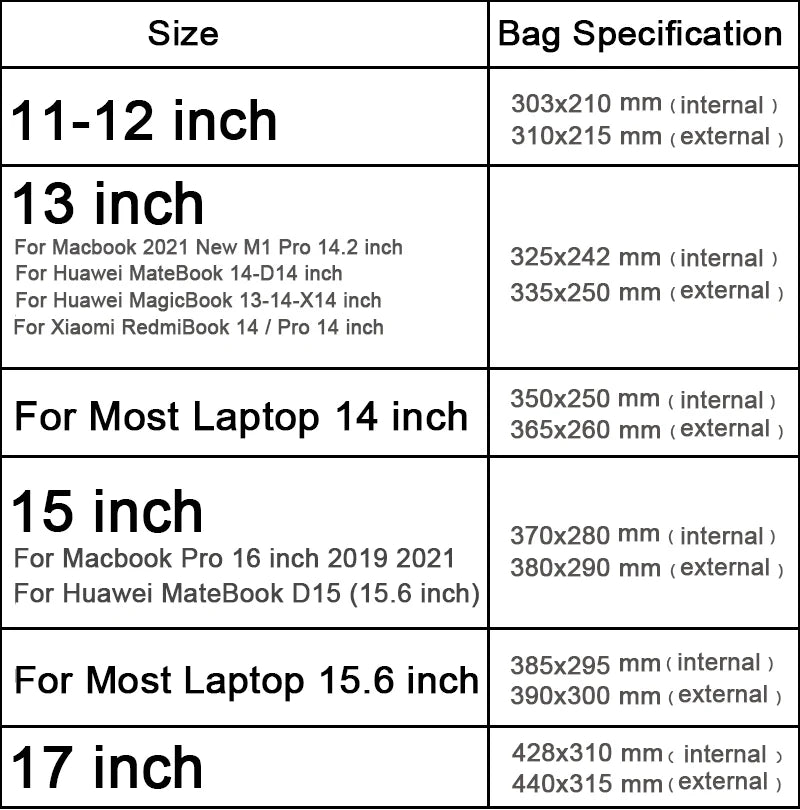 Soft Laptop Bag 13 13.6 14 15 15.6 17 inch For Huawei Lenovo ASUS HP Dell Macbook Air Pro 16 M1 M2 Case 2023 Sleeve Liner Cover