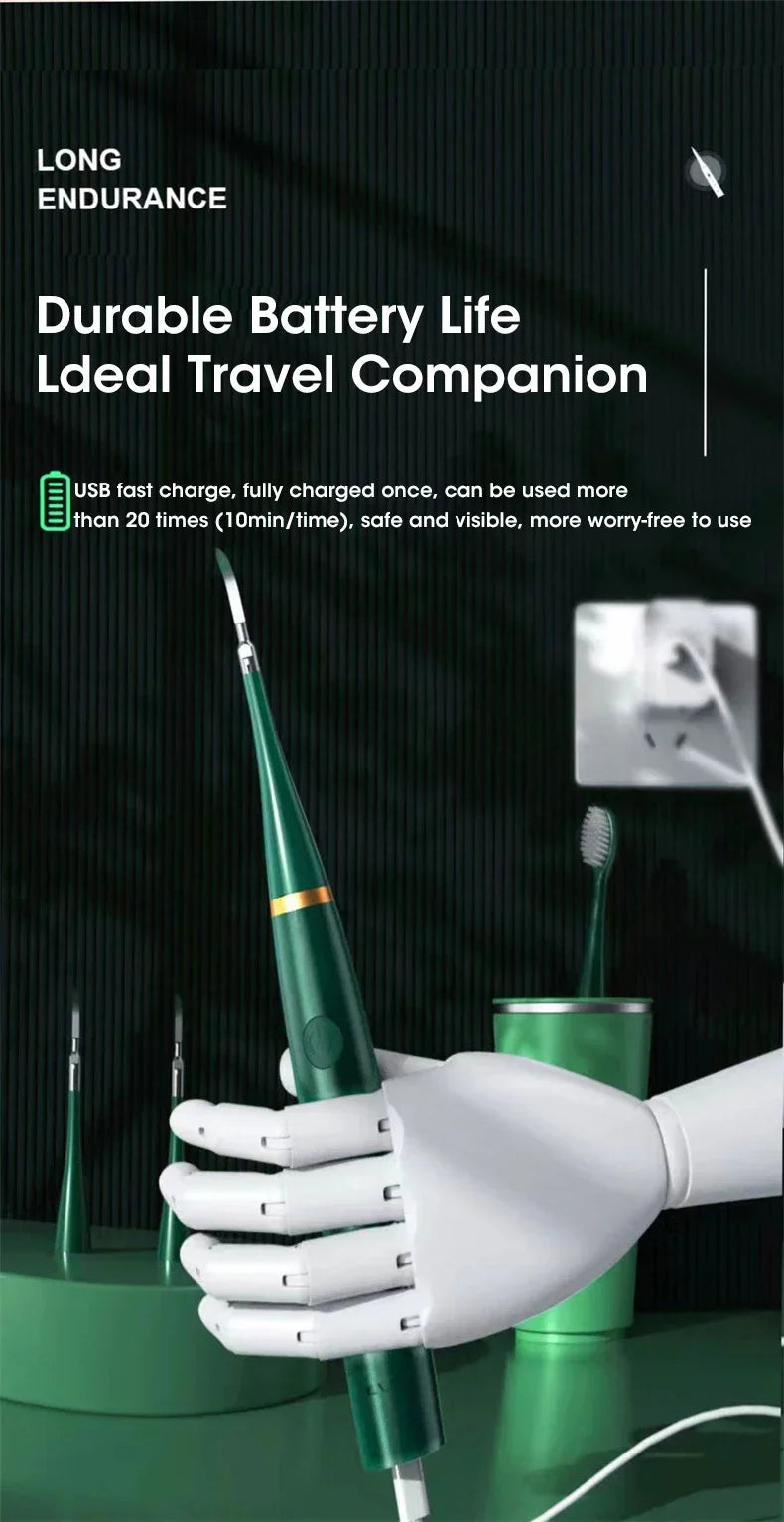 Electric Toothbrush Sonic Dental Teeth Whitening Kit Tooth Whitener Calculus Tartar Remover Tools Cleaner Stain Oral Care