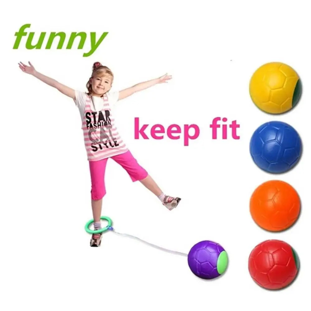Foot Hoop Ball Foot Jumping Ball on String Skip Ropes Sports Reaction Training Ball Exercise Sports Height Growth