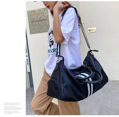 Personalized Travel Bag Men's And Women's Handbags Sports Training Yoga Bag Waterproof Weekend Bag Customized Logo Name Pattern