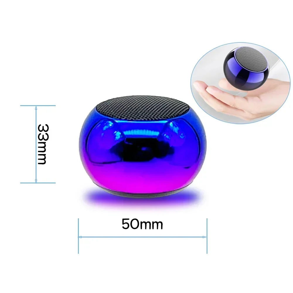 M3 Wireless Bluetooth Speaker Sound Box Audience Metal Stereo Surround Subwoofer Small Mini Portable Bluetooth Speakers