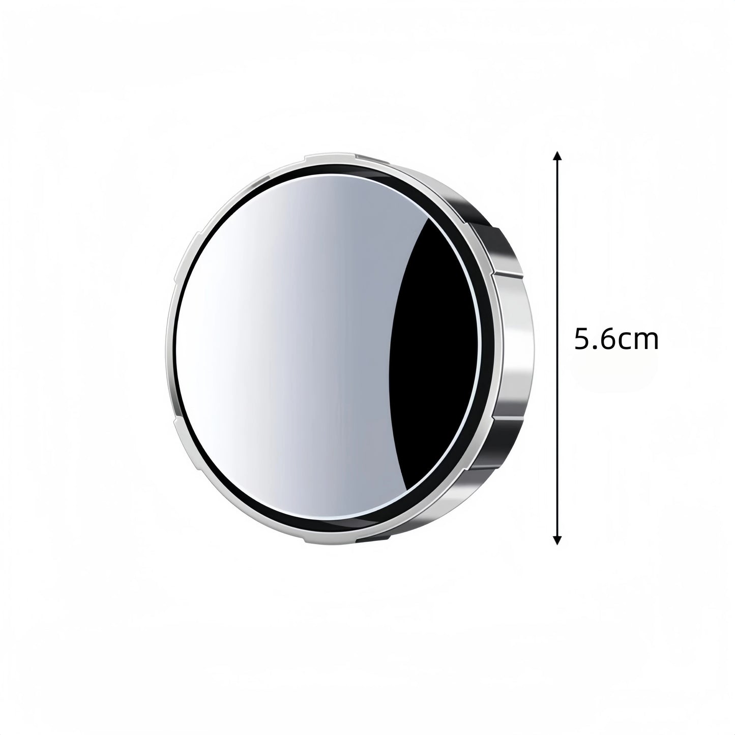 2pcs Car Small Round Mirrors 360 Adjustable Suitable for Assisting Reverse Vision Blind Spots Safety Protection Convex Mirror