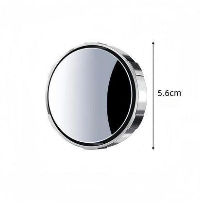 2pcs Car Small Round Mirrors 360 Adjustable Suitable for Assisting Reverse Vision Blind Spots Safety Protection Convex Mirror