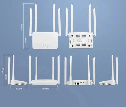 WiFi Router 4G LTE WIFI Extender Repeater 150Mbps 4 Antennas Power Signal Booster Intelligent Micro SIM Card for Home Office